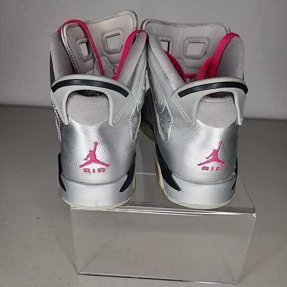 Air Jordan VI 6 Valentine's Day Retro Silver Pink Size 5.5Y 543390-009 EU38 - Picture 8 of 10